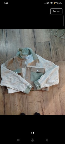 Bershka veste femme velours