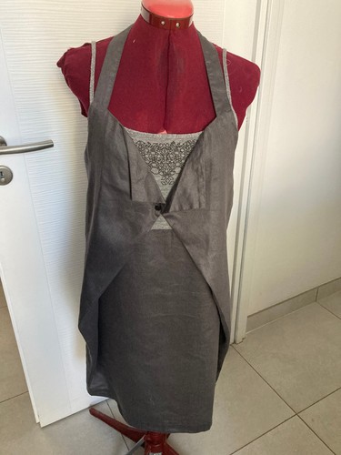 Robe top intégré - robe+, grise