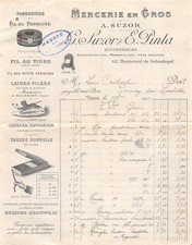 1915  MERCERIE A SUZOR A PARIS