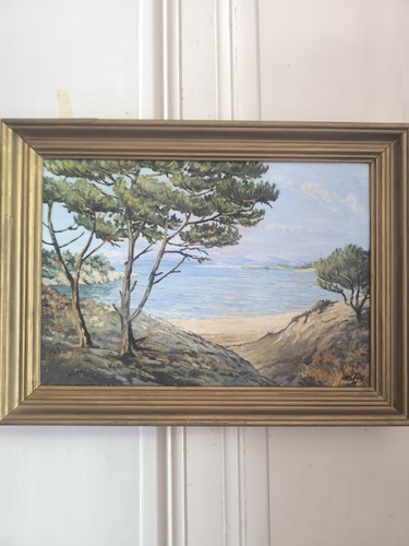 Tableau huile sur panneau - tableau,