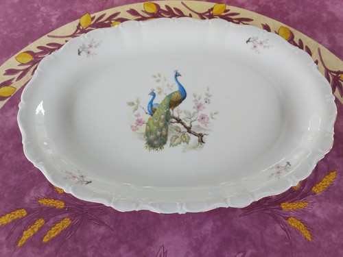 Plat ovale porcelaine - plat,