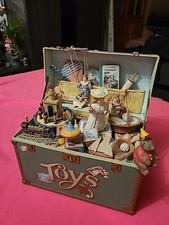 Boîte à musique vintage 1986 Enesco trésor coffre à jouets - Fonctionnelle