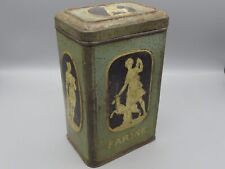 Boîte métal Farine motif statues grecques