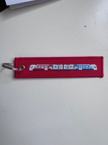 Porte clés tissu rouge - tissu,