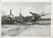 Photo presse WW2 Avion anglais Bristol Blenheim abbatu par la DCA Italienne 