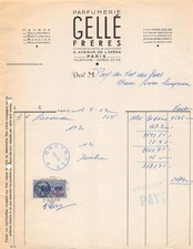 1952 PARFUMERIE GELLE FRERES A PARIS - PARFUMERIE DU VAL DES ROSES