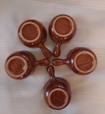 Lot 5 Tasses Café  en grès Félix Ceram VALLAURIS Vintage