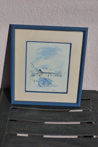 Reproduction une aquarelle - d'une,