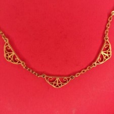 Chaine demi filigrane plaquée