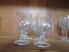 4 anciens verres à cognac en