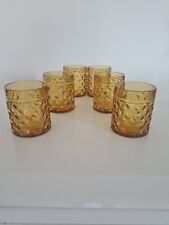 Lot De 6 Verres Ambres Pernod Annee 70