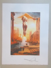 Lithographie Salvador Dali  ( impression de qualité médiocre ) signée numérotée