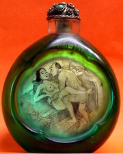 Inside Drawing Pornography Picture Snuff Bottle