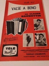 Partition vintage accordéon