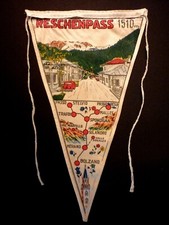 Fanion vintage de RESCHENPASS Italie - en tissu
