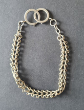 ancienne chaine montre a gousset en plaqué argent début 20ème