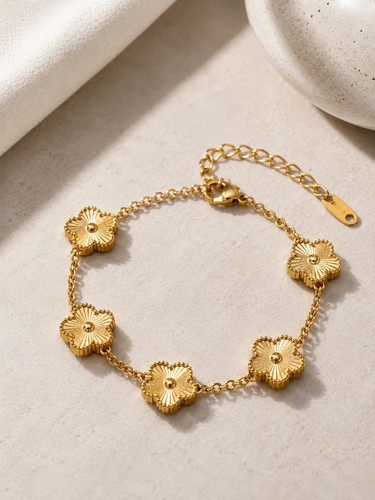 Bijoux bracelet trèfle clover