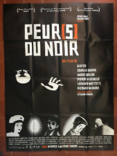 Affiche PEURS DU NOIR Marie CAILLOU animation horreur court metrage  120x160cm