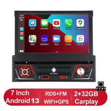 POSTE RADIO CARPLAY ANDROID AUTO RADIO WIFI BLUETOOTH GPS 32GB 7 POUCES NEUF
