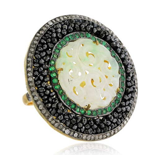 Bague cocktail carats - or, 18