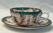 TASSE ET SOUS TASSE A THE EN PORCELAINE  SARREGUEMINES MINTON 147