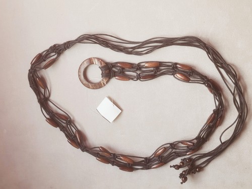 Ceinture macramé vintage - macramé,
