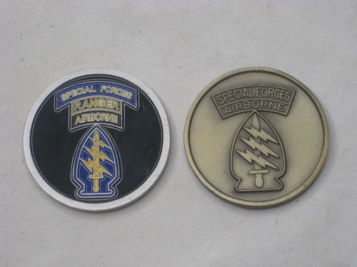 Green berets challenge coins - challenge,