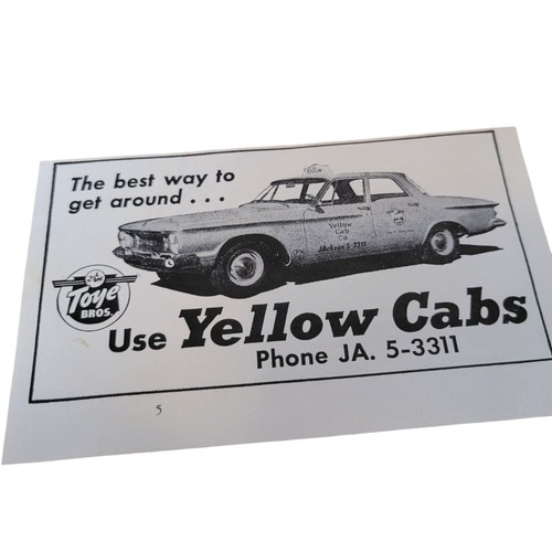 Vtg toye bros - 60's, yellow