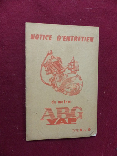 Notice entretien moteur - notice, d'