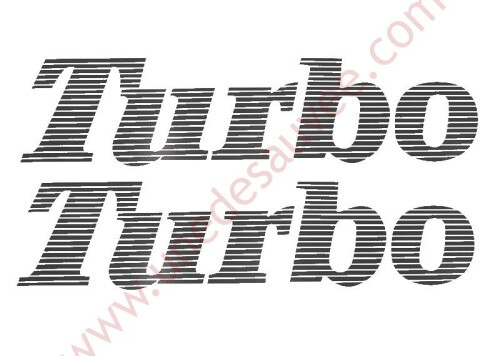 Autocollant sticker turbo - autocollant,