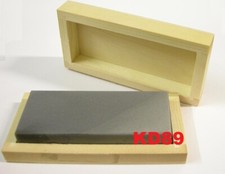 pierre de touche naturelle en coffret bois 100 X 40 X 10 mm pour test or argent