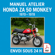 Manuel Atelier Honda ZA 50 Monkey 1970-1978 Revue Technique Moto RMT CD PDF