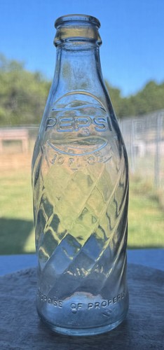 1960 70s embossed pepsi - embossed, pepsi-cola