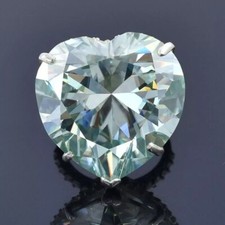 20 CT Bleu Traitée Bague Diamant Forme Coeur VVS1 Certifié ! Noël Cadeau