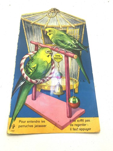Livres musicaux perruches - livres,