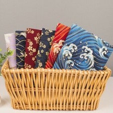 Japonais Imprimé Tissu Coton Rétro Floral Brillant pour Sac Artisanat Bricolage