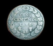 5 Centimes Dupré L'an 8 BB