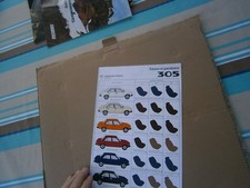 Catalogue pub auto prospectus voiture Teintier 305 Peugeot 1977