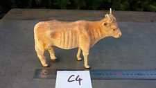 C4/ Ancien grand santon de crèche d'église DEVINEAU BŒUF  14 cm