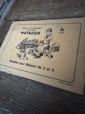 CATALOGUE BOITE DE CONSTRUCTION DE KORBULY MATADOR N°2 ET 3