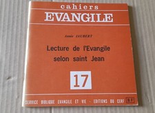 Cahiers évangile N° 17 / Lecture de l'Evangile selon saint Jean, 1976