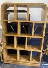 Bibliothèque Art déco en loupe d’orme et bois de hêtre fabrication artisanale