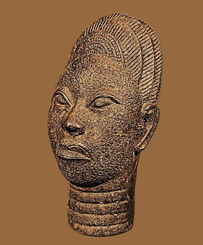 Art africain tête royale en - art,