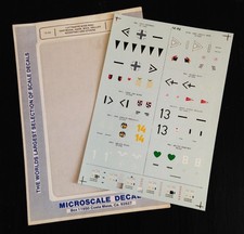MICROSCALE DECALS 1/72 Nº72-54 - LUFTWAFFE ACES WWII - USA - TRES BON ETAT