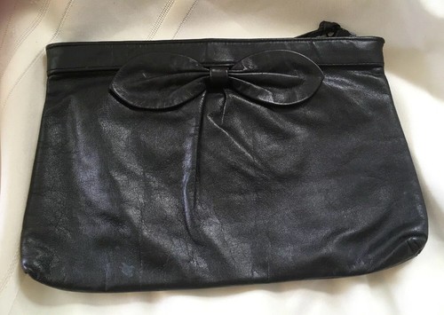 Vintage black leather levi - black, levi’s