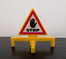 PLAYMOBIL Panneau Signalisation Travaux chantier  neuf  se24