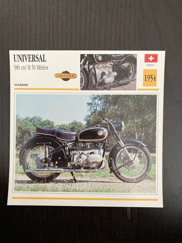 Carte fiche moto collection - carte,