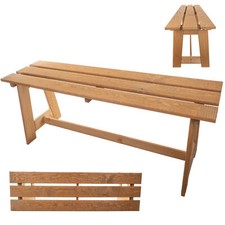 Banc de jardin KADAX en bois, banc, banc de parc, banc extérieur pour balcon,...