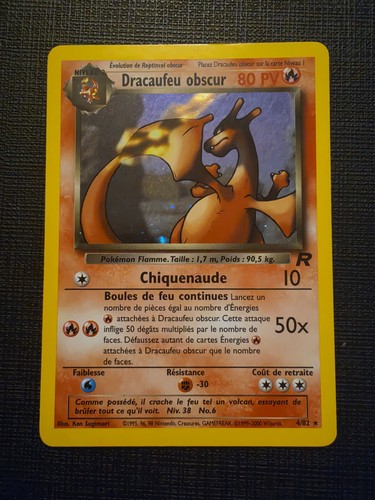 Carte pokémon dracaufeu - carte, pokémon: