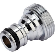 Adaptateur male laiton nickelé 20x27 mm 3/4" raccord automatique CAP VERT